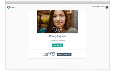 Google Hangouts Meet join
