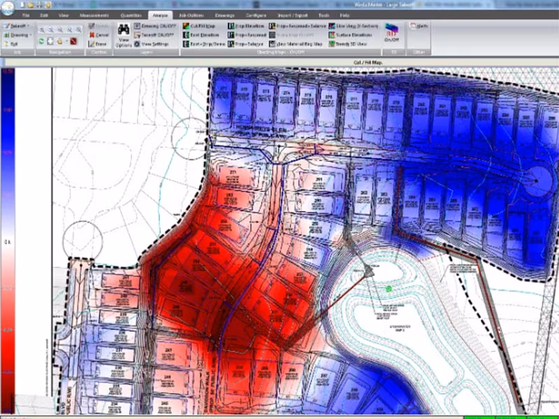 Winex Cut And Fill Map