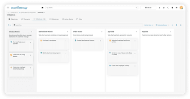 Clearpoint Strategy Kanban
