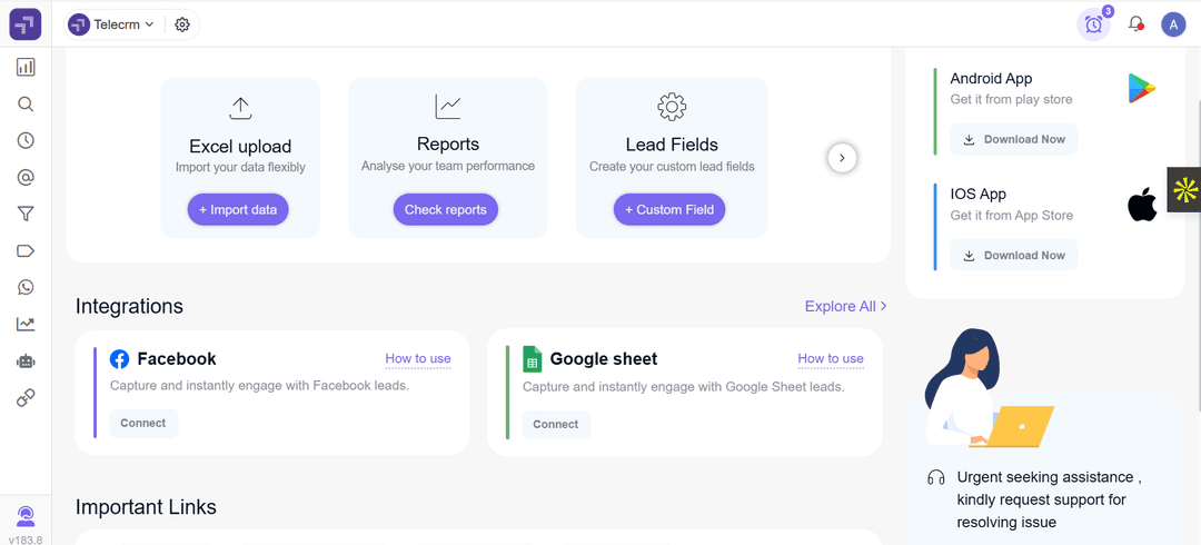 Telecrm Dashboard 1