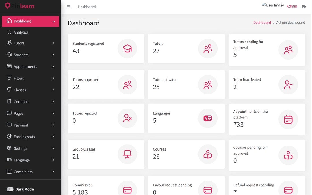 Pinlearn screenshot