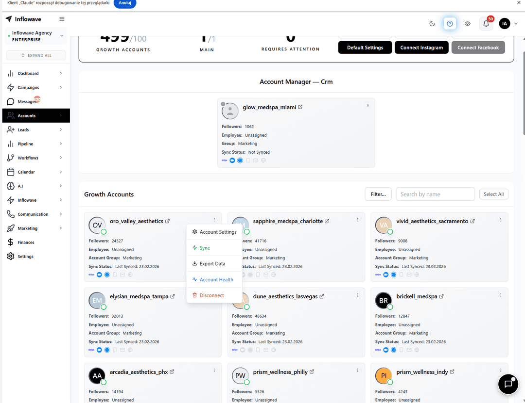 Inflowave Growth Accounts