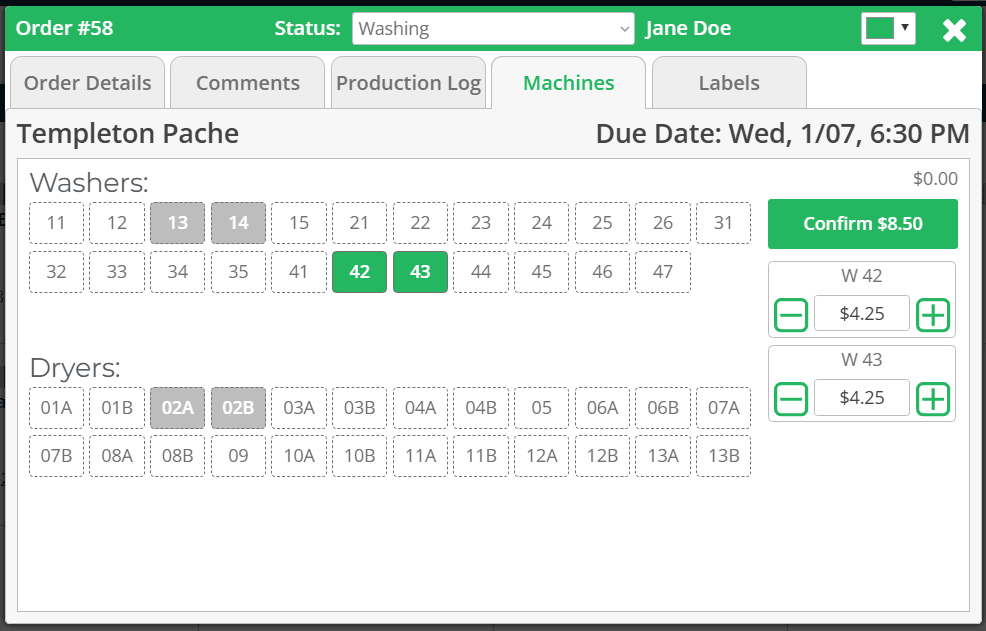Wash-Dry-Fold POS Template Pache