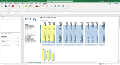 True Sky Office Expense Budget