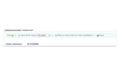 Verifile Candidate Orders