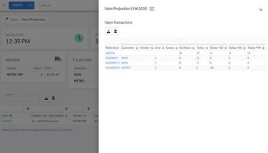 10X ERP Item Projection Tool for Shipping Alerts