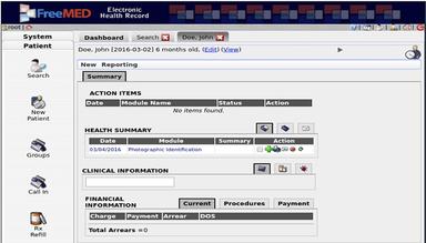 Freemed Dashboard