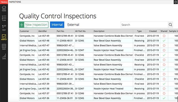 1factory Quality control inspections
