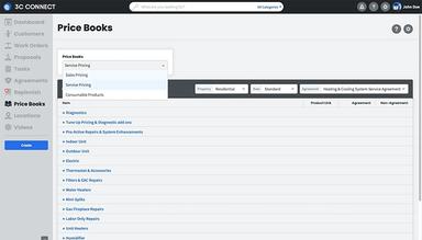 3C Connect Flat Rate Price Book