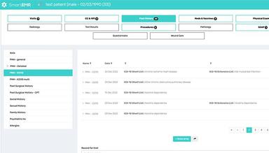 SmartEMR Past History