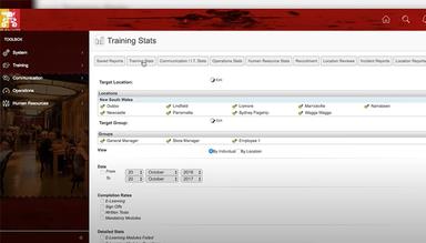 World Manager Training Stats