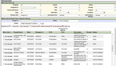 Work Orders Personal View