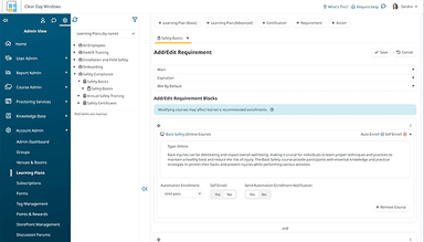 Admin-Learning-Plan-Setup