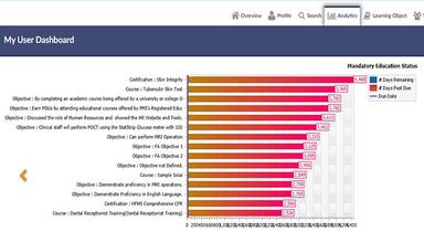 Learnsoft User Dashboard Chart
