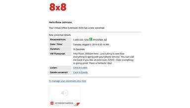 8x8 Software Voicemail To Email