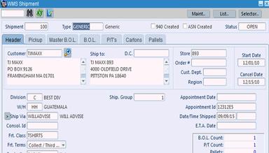 A2000 Warehouse Management System