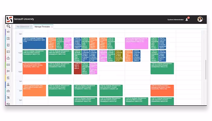 ACADEMIA ERP Digital Timetable Creation