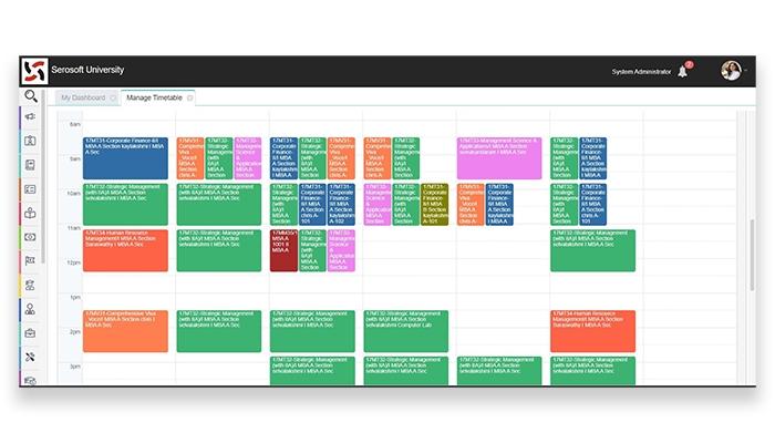 ACADEMIA ERP Digital Timetable Creation