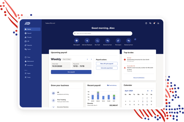 RUN by ADP Dashboard