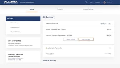 ALLDATA Bill Summary