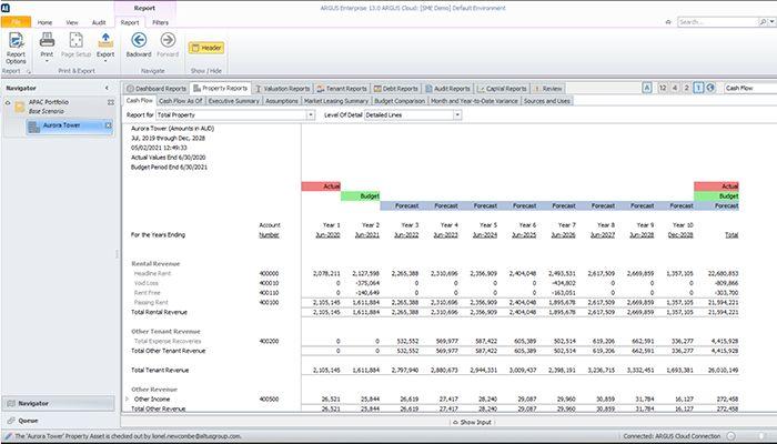 ARGUS Enterprise Cash Flow