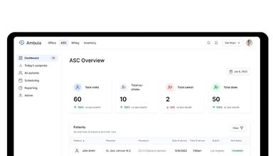 ASC EMR Software Ambula Health