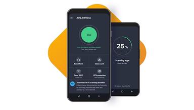AVG Antivirus Business Edition Mobile dashboard
