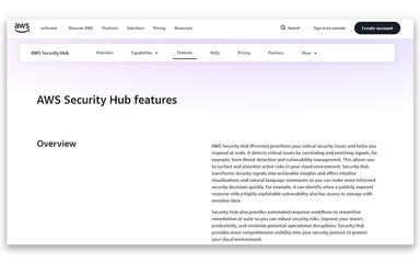 AWS Security Hub Features
