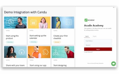 Acadle Custom Login Page