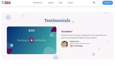 Accelerize 360 Testimonials