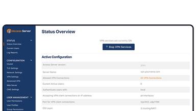 Access Server Status Overview