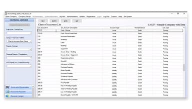 Accounting Xpert General ledger