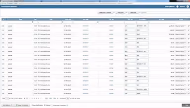 AccountsIQ Transaction browser
