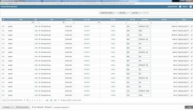 AccountsIQ Transaction browser