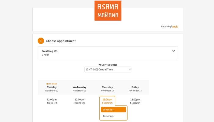 Embed Branded Scheduler for Self Booking