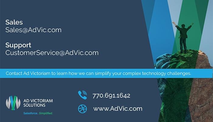 Ad Victoriam Solutions Salesforce Consultant