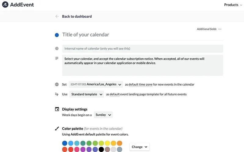 AddEvent Creating a Calendar