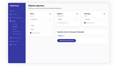 Adversus import screenshot