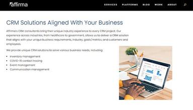 Affirma CRM Solutions Aligned With Your Business