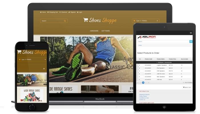 Agiliron eCommerce can be used for B2C or B2B webstores