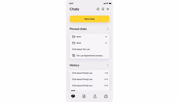 AI Lawyer Mobile View