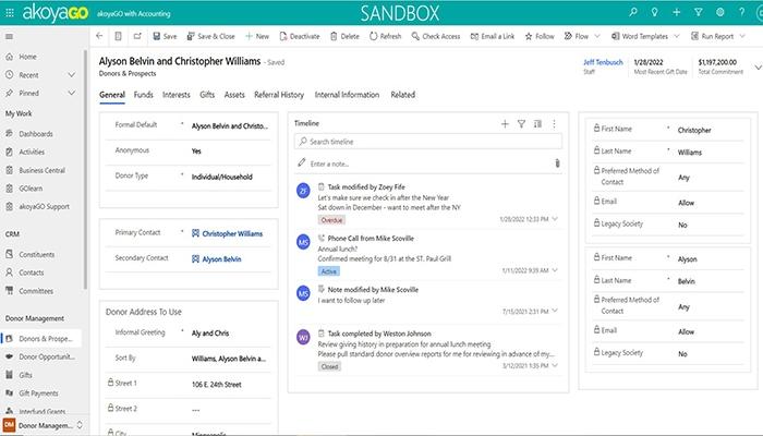 AkoyaGO Manage All Essential Data On Donors