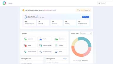 Akrivia HCM Payroll Management Dashboard