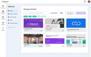 Aligned Manage Content