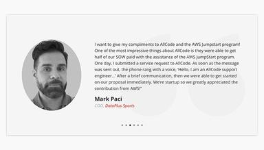 AllCode Mark Paci Testimonial