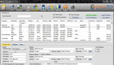 AmberPOS Transaction Based Features