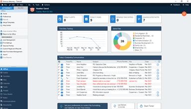 Amicus Attorney Billing Dashboard