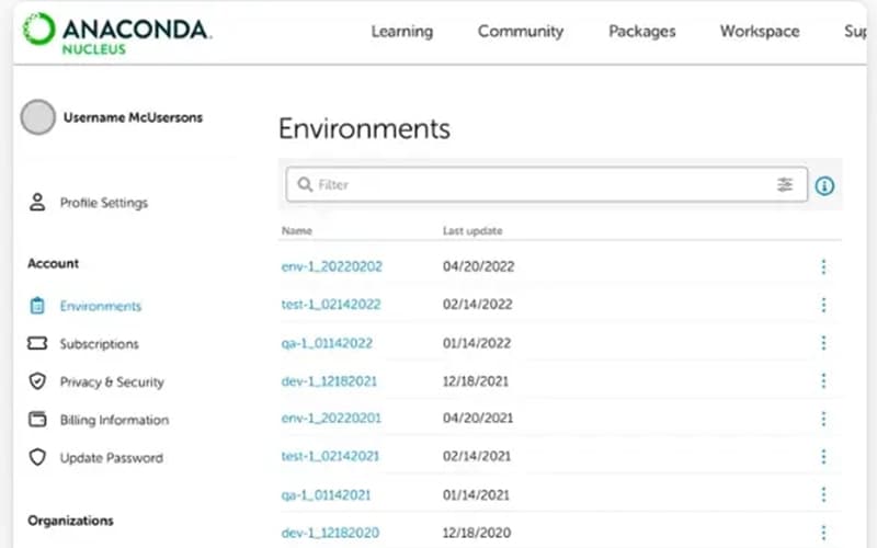 Anaconda Environment Backup