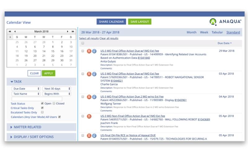 Anaqua-Docketing