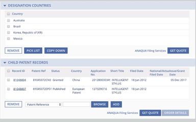 Anaqua Filing